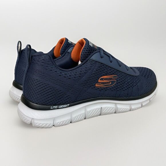 Skechers Track Moulton Athletic Shoe Size 11 Men Sneaker Navy Blue Orange 232081 main image 7